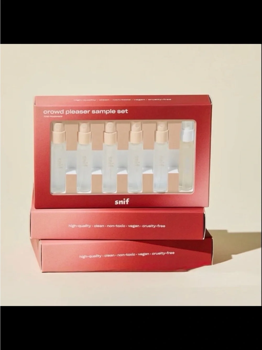 NEW 6pc Snif Crowd Pleaser E T Fragrance Clean Long Lasting Sampler Set